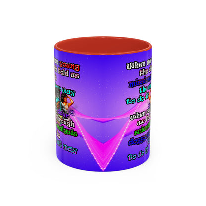 doggystyle - Accent Mug (purple-pink wave)