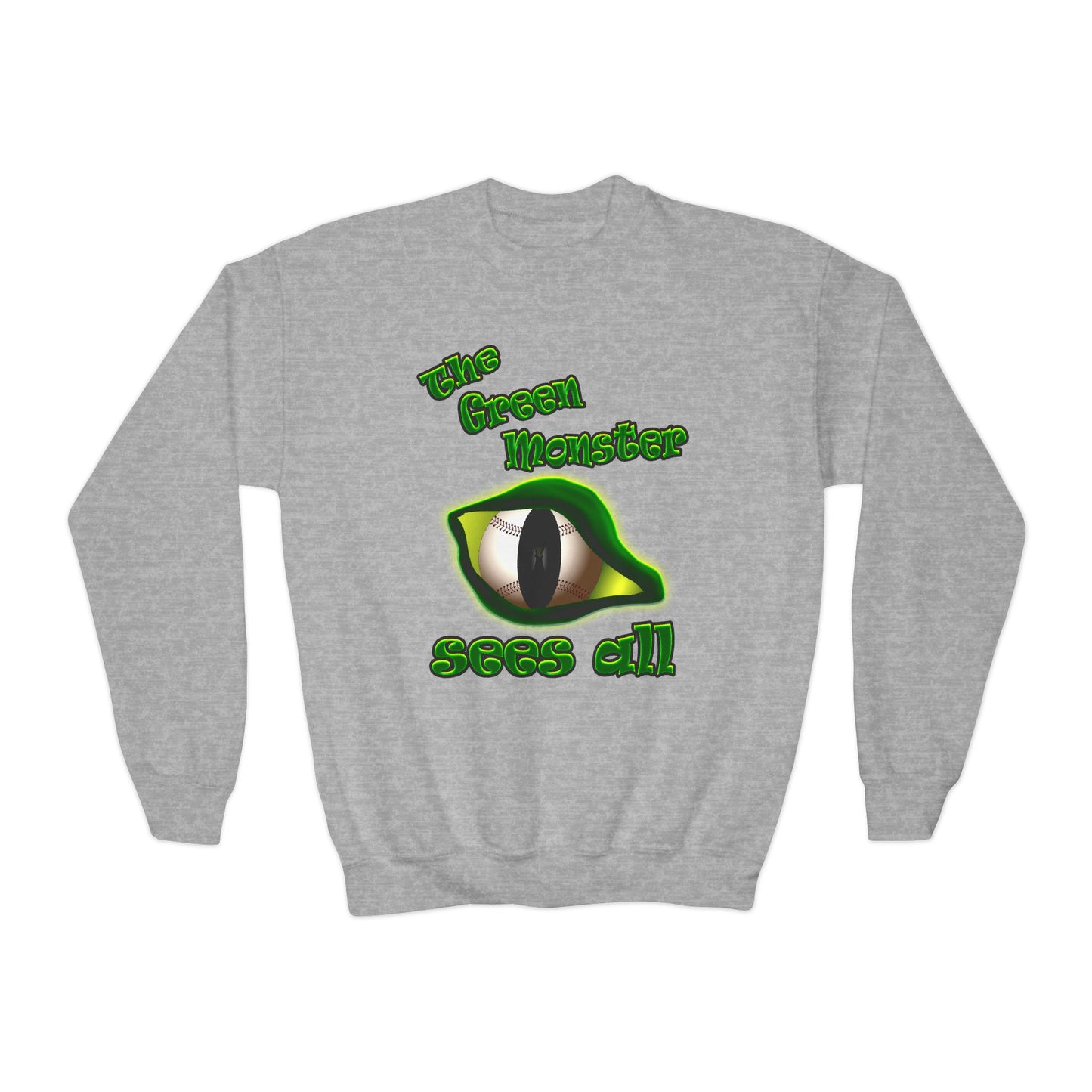 green monster - Youth Crewneck Sweatshirt