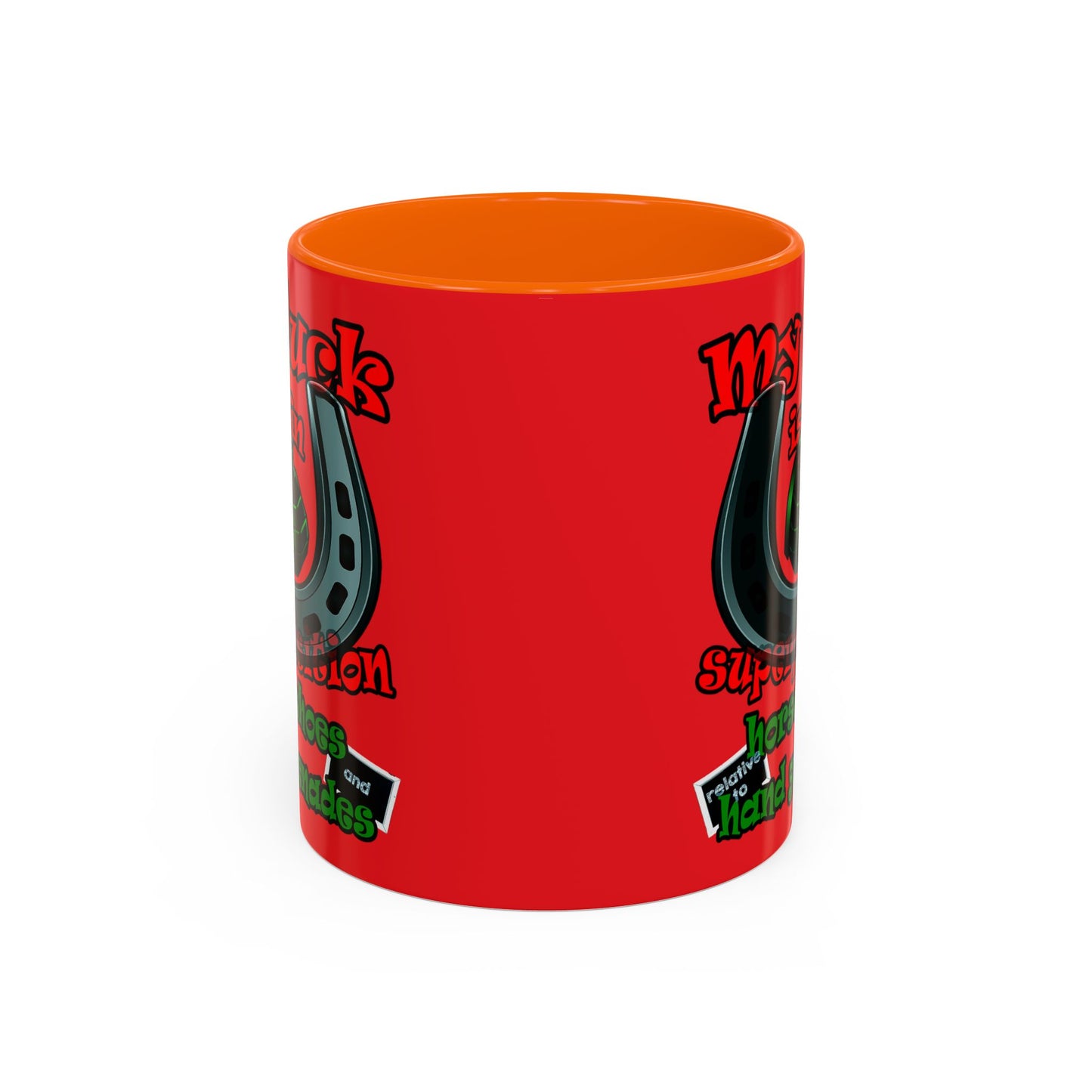 my luck - Accent Mug (red)