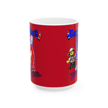 tag that - White Mug (dark red)