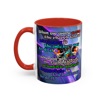 doggystyle - Accent Mug (grey-pink wave)