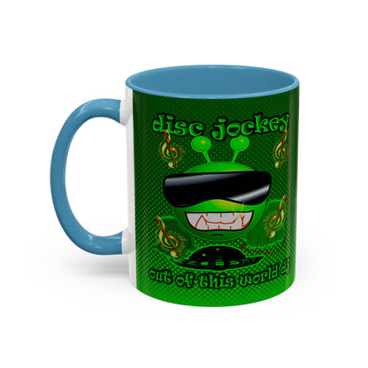 disc jockey - Accent Mug (logo green)