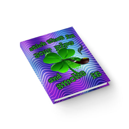 stick that in your pipe and smoke it - journal-lined (purple wave)