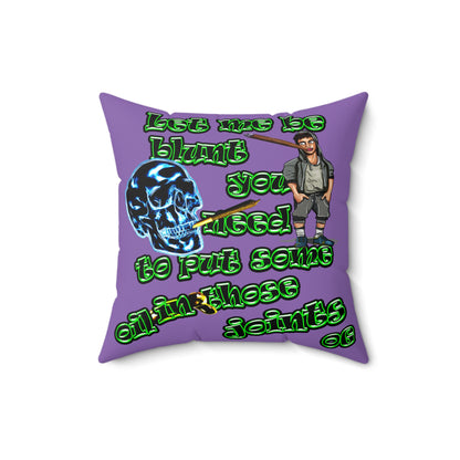 og - Spun Polyester Square Pillow - (light purple)