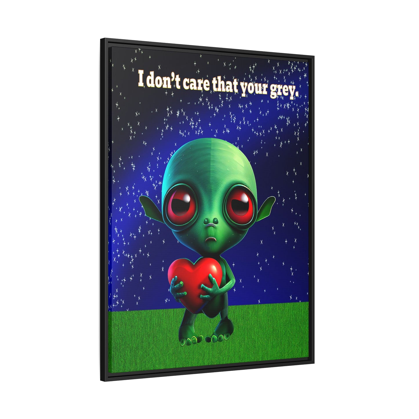 I don't care that your grey - framed canvas art ('snoops' background)