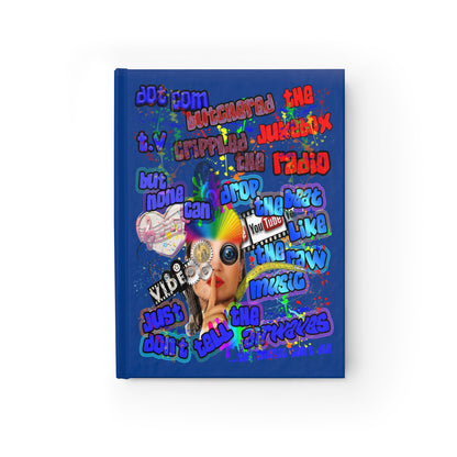 drop the beat - journal-blank (dark blue)