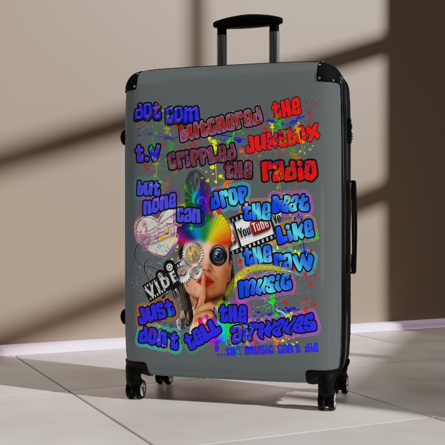 drop the beat - Suitcase (dark grey)
