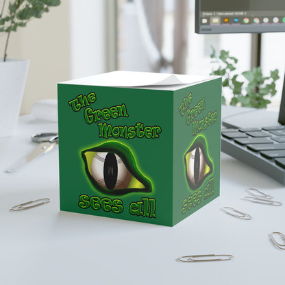 green monster - note cube (dark green)