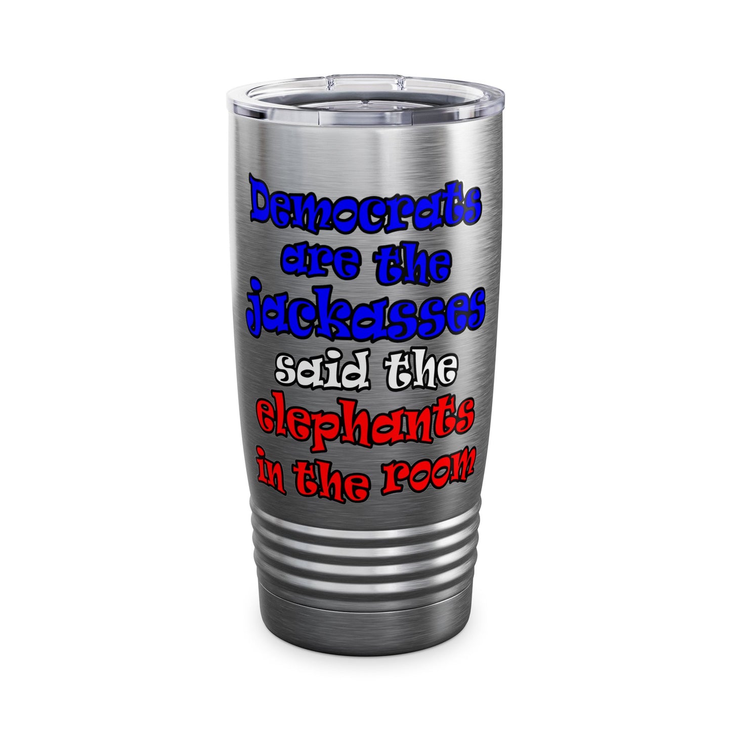 donkeys and elephants - Ringneck Tumbler, 20oz