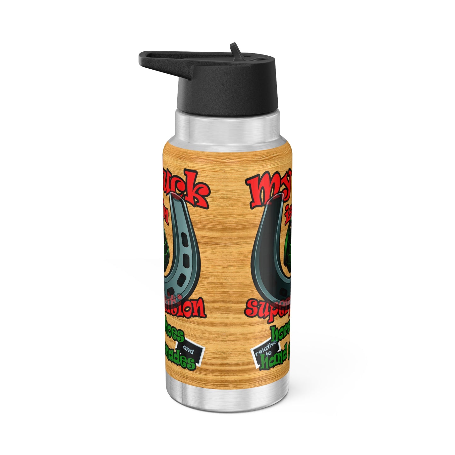 my luck - Gator Tumbler, 32oz  (butterscotch wood finish)