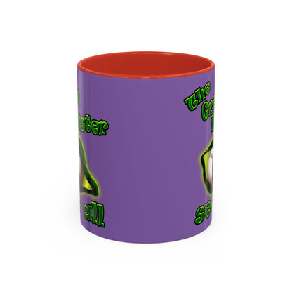 green monster - Accent Mug (light purple)