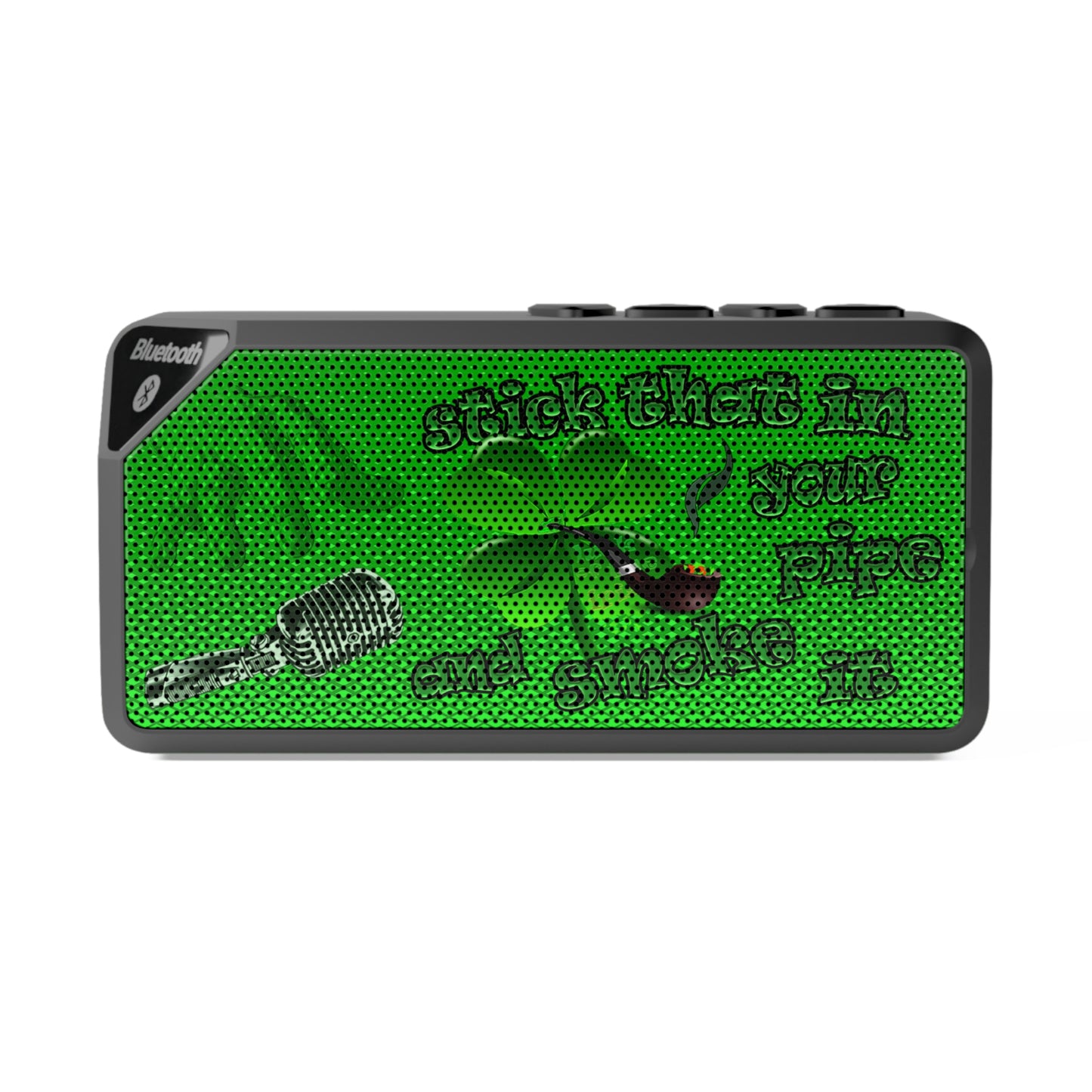 stick that in your pipe and smoke it - Jabba Bluetooth Speaker (logo green)