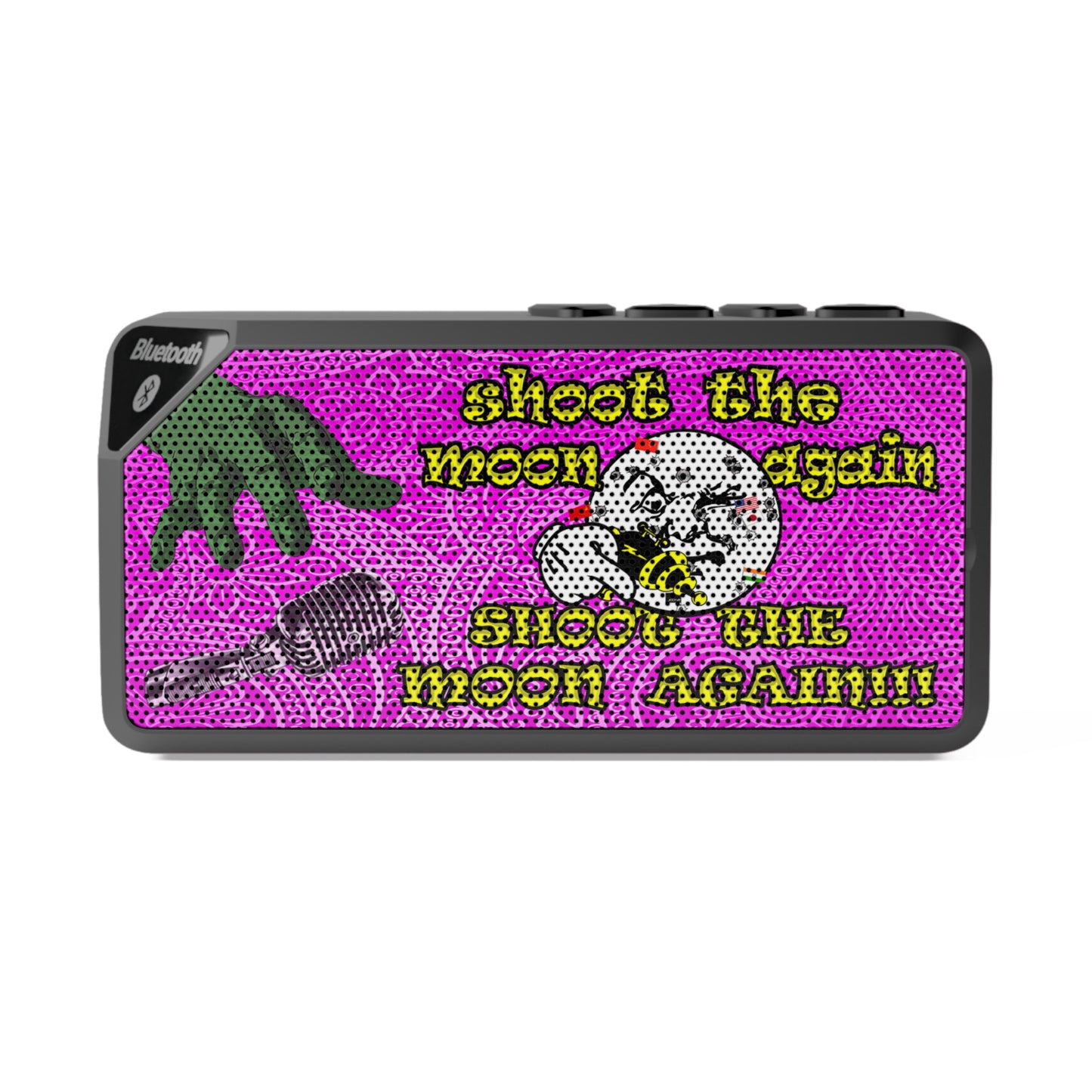 shoot the moon again - Jabba Bluetooth Speaker (pink swirl)
