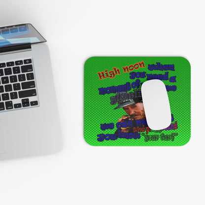 high noon - Mouse Pad (Rectangle) (logo green)