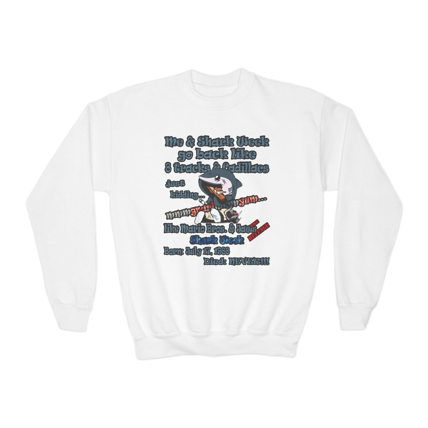 shark week - Youth Crewneck Sweatshirt