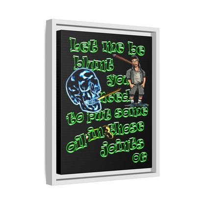 og - framed canvas art (black)