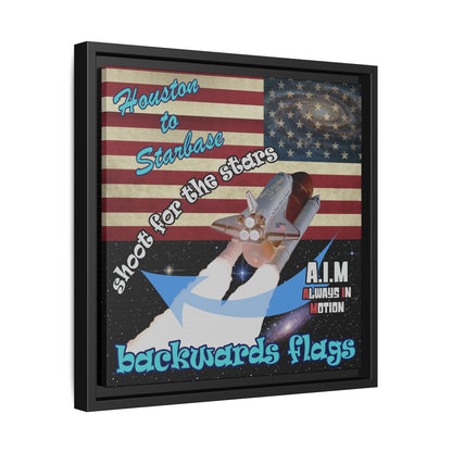 shoot for the stars - framed canvas art