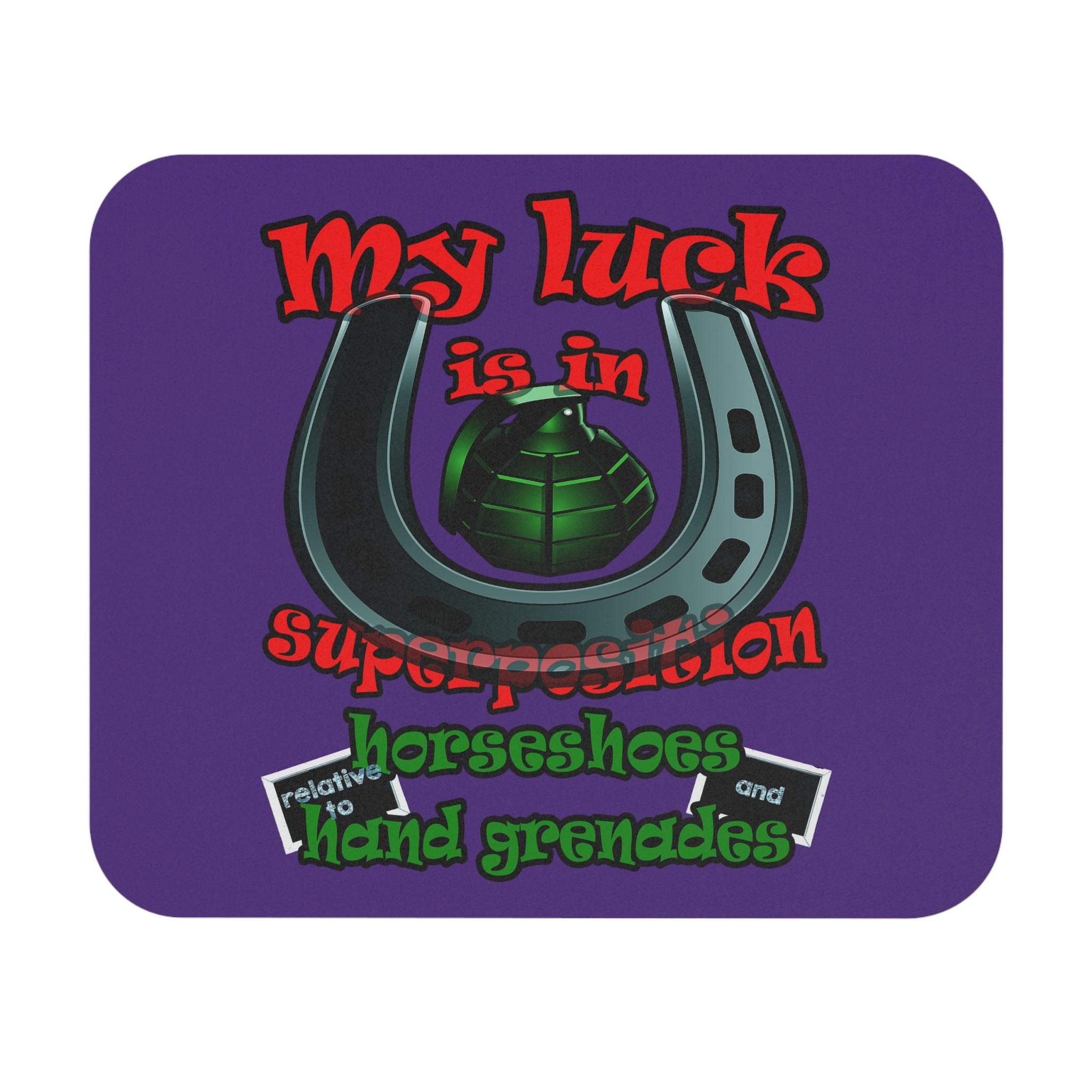 my luck - Mouse Pad (Rectangle) (purple)