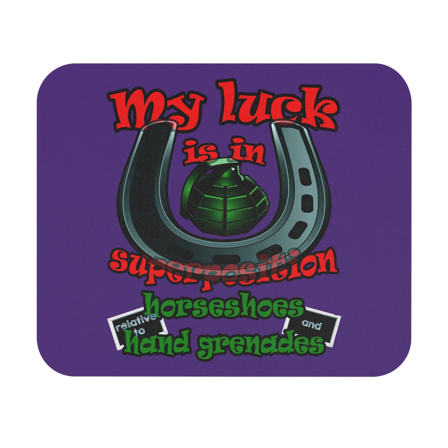 my luck - Mouse Pad (Rectangle) (purple)