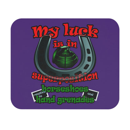 my luck - Mouse Pad (Rectangle) (purple)