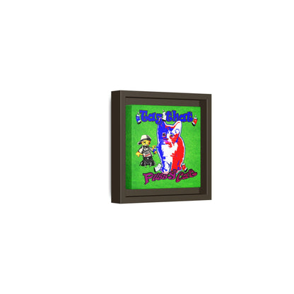 tag that - framed canvas art (green turf)