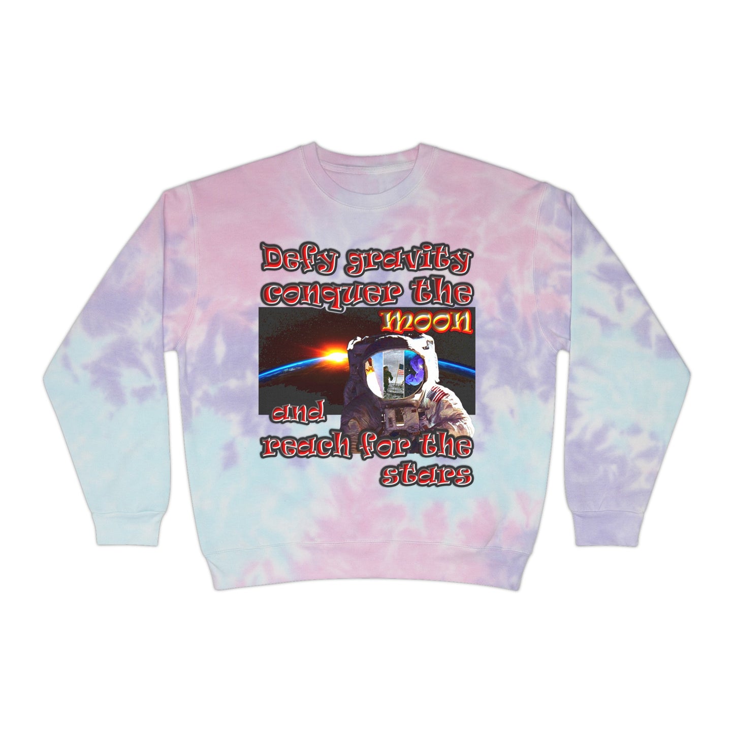 defy conquer reach - Unisex Tie-Dye Sweatshirt