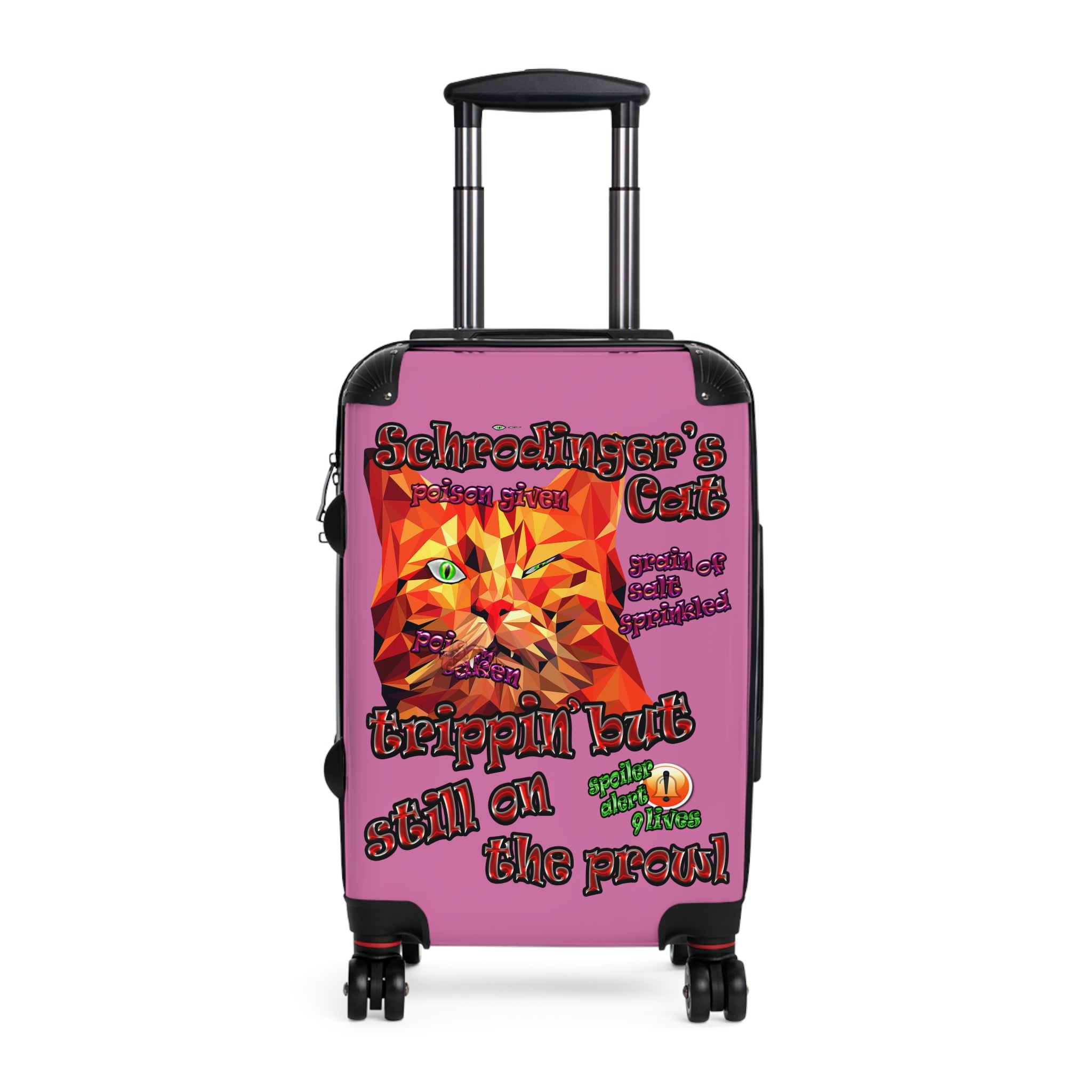 schrodinger's cat - Suitcase (light pink)