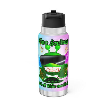disc jockey - Gator Tumbler, 32oz (light blue-pink wave)