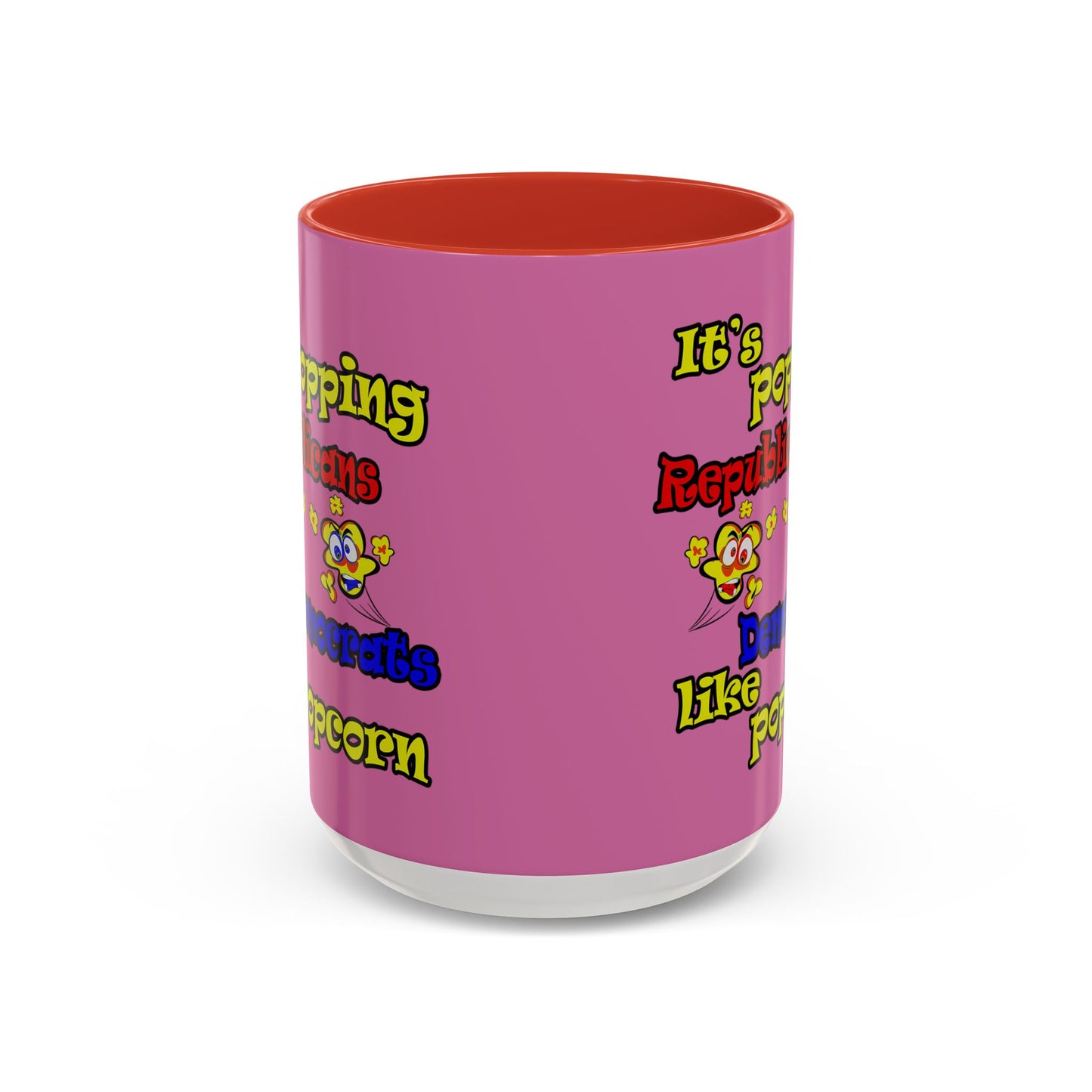 popping like popcorn - Accent Mug (light pink)