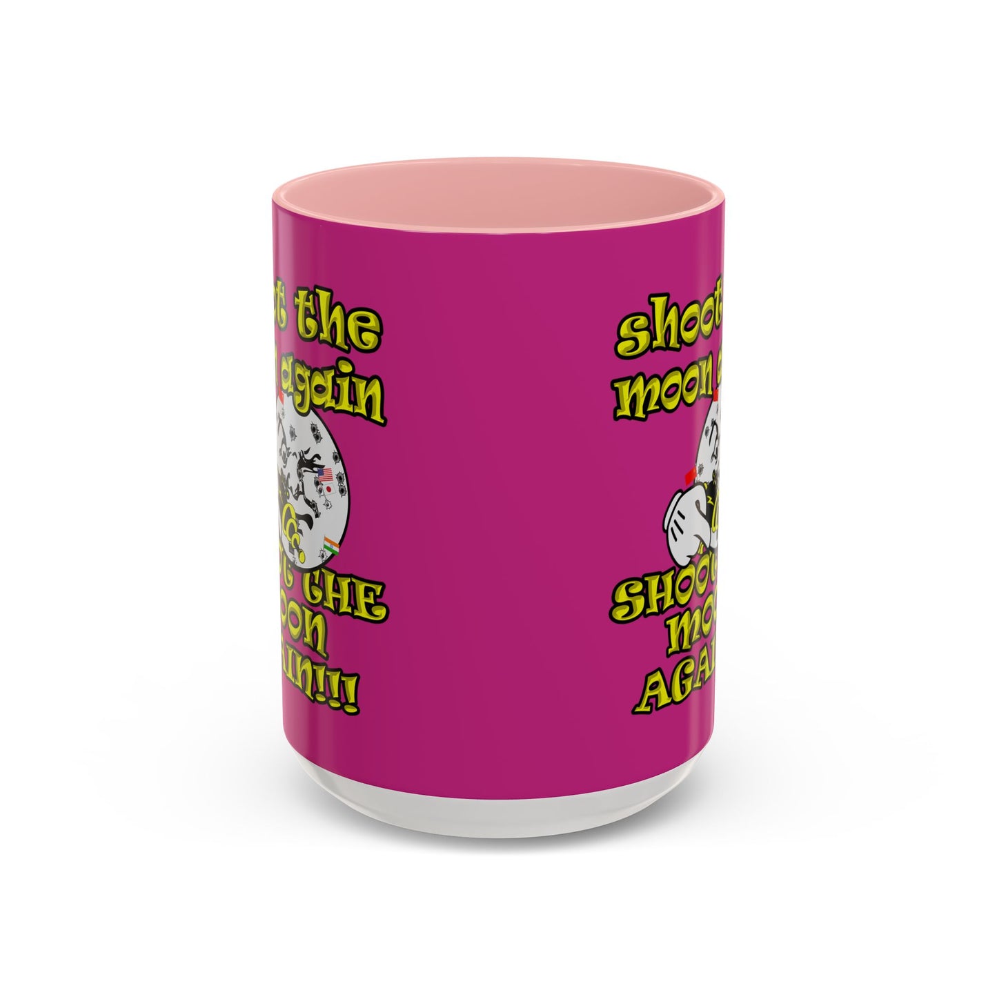 shoot the moon again - Accent Mug (pink)