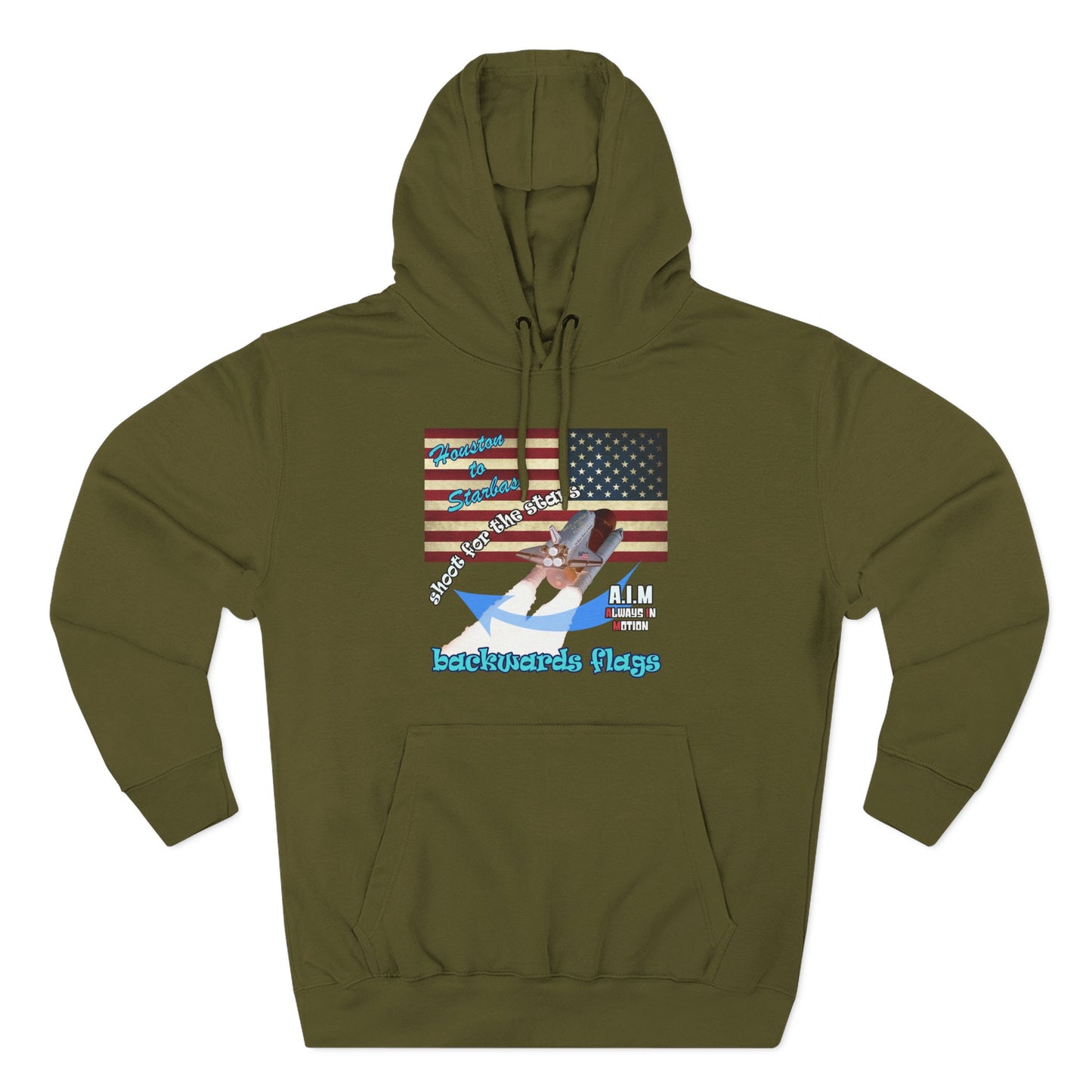 shoot for the stars - Three-Panel Fleece Hoodie