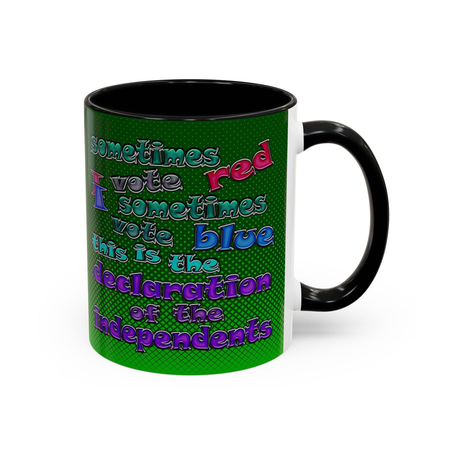 declaration of the independents - Accent Mug (logo green)