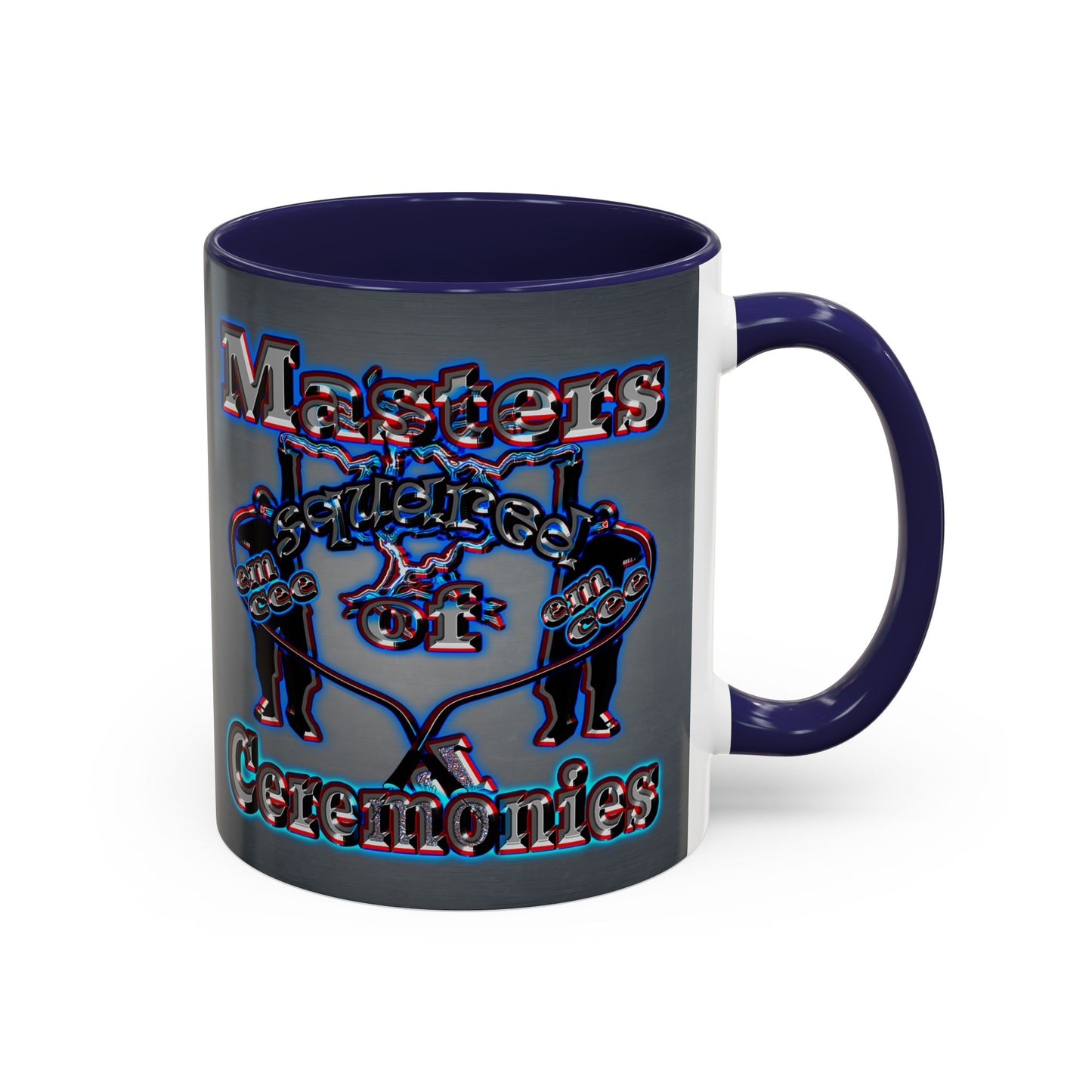 em cee squared - Accent Mug (grey-light grey)