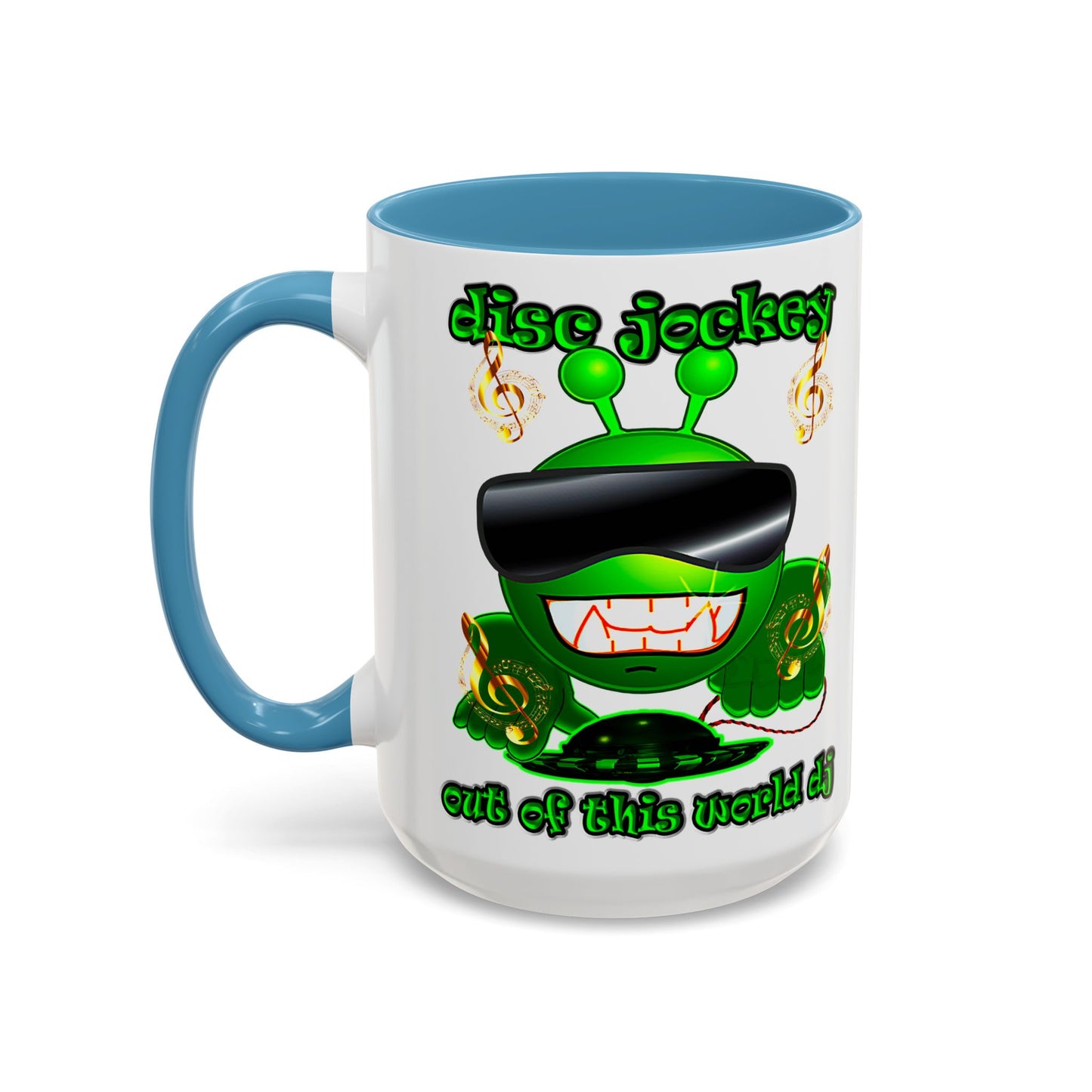 disc jockey - Accent Mug (white)