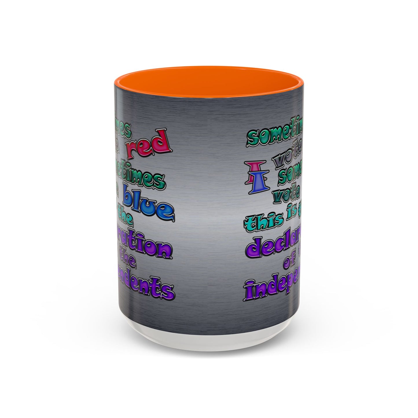 declaration of the independents - Accent Mug (brushed nickel)
