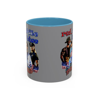 rw&b lives matter - Accent Mug (grey)