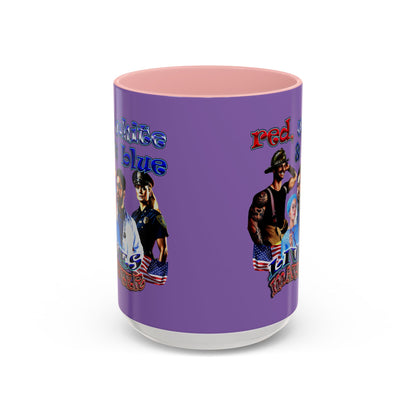 rw&b lives matter - Accent Mug (light purple)