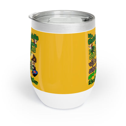 christmas spirits of boston - Chill Wine Tumbler (yellow)