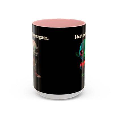 I don't care that your grey - Accent Mug (black)
