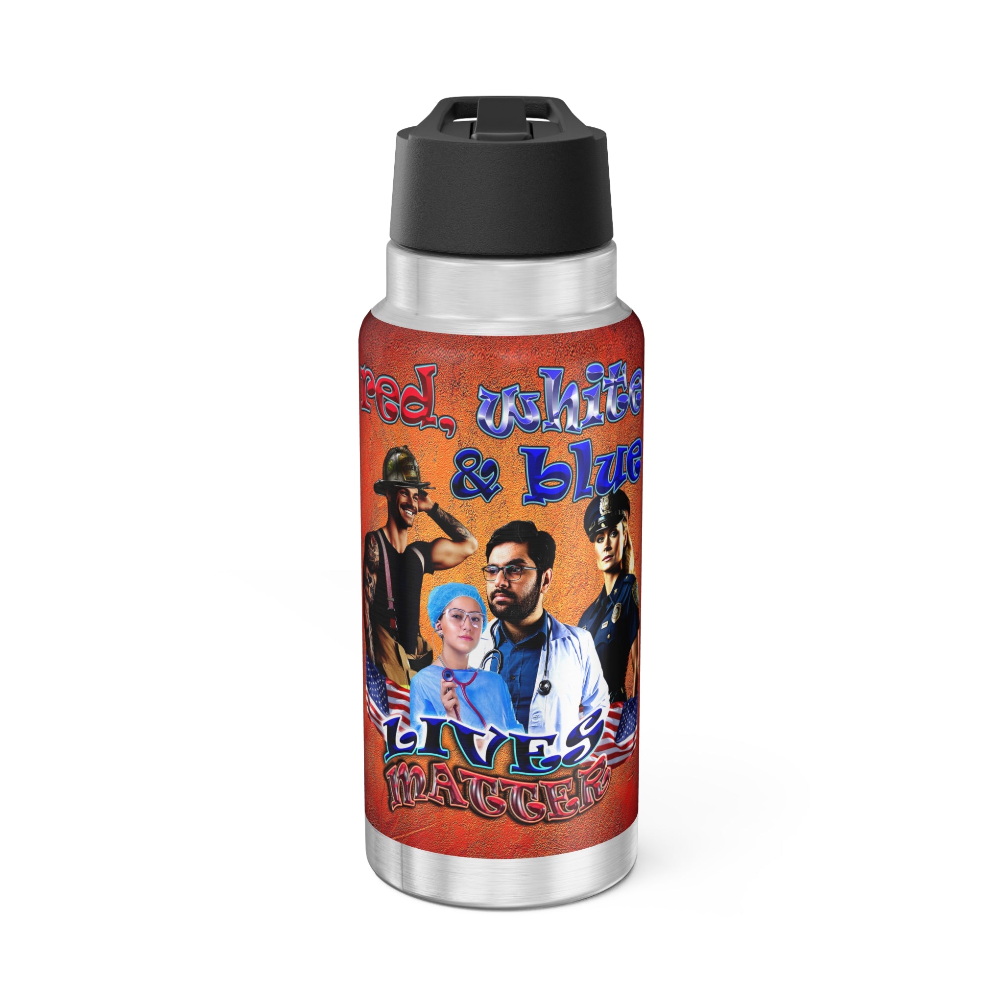 rw&b lives matter - Gator Tumbler, 32oz  (burnt orange)