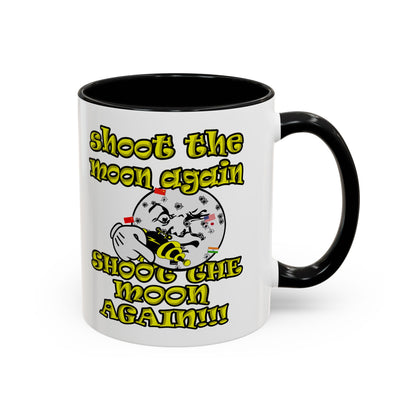 shoot the moon again - Accent Mug (white)