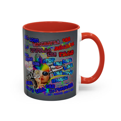 drop the beat - Accent Mug (grey-light grey)