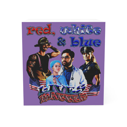 rw&b lives matter - note cube (light purple)
