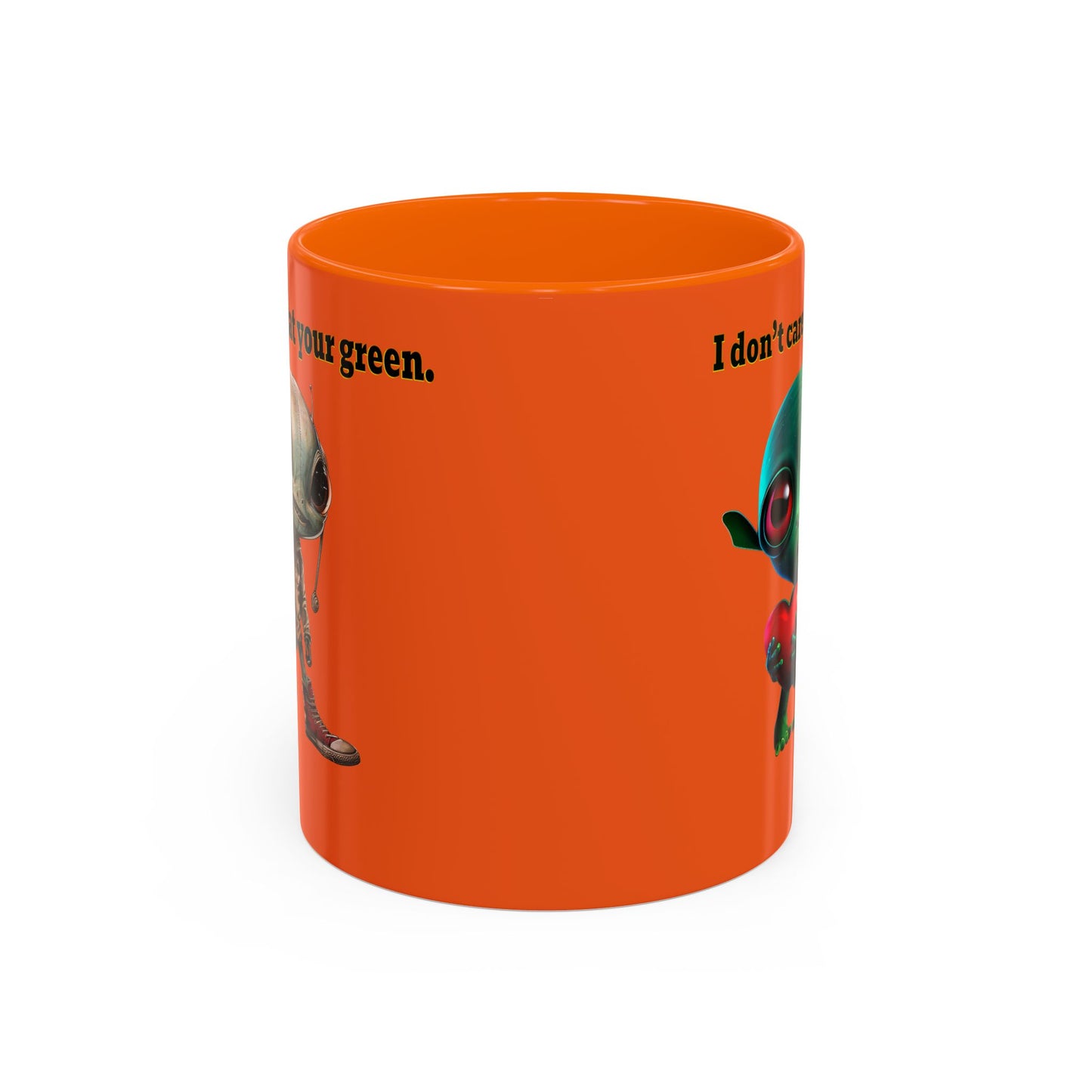 I don't care that your grey - Accent Mug (orange)