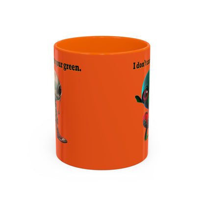 I don't care that your grey - Accent Mug (orange)