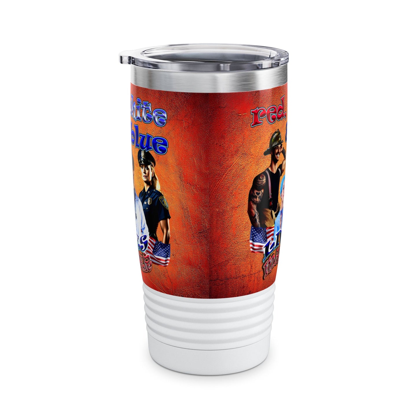 rw&b lives matter - Ringneck Tumbler, 20oz (burnt orange)