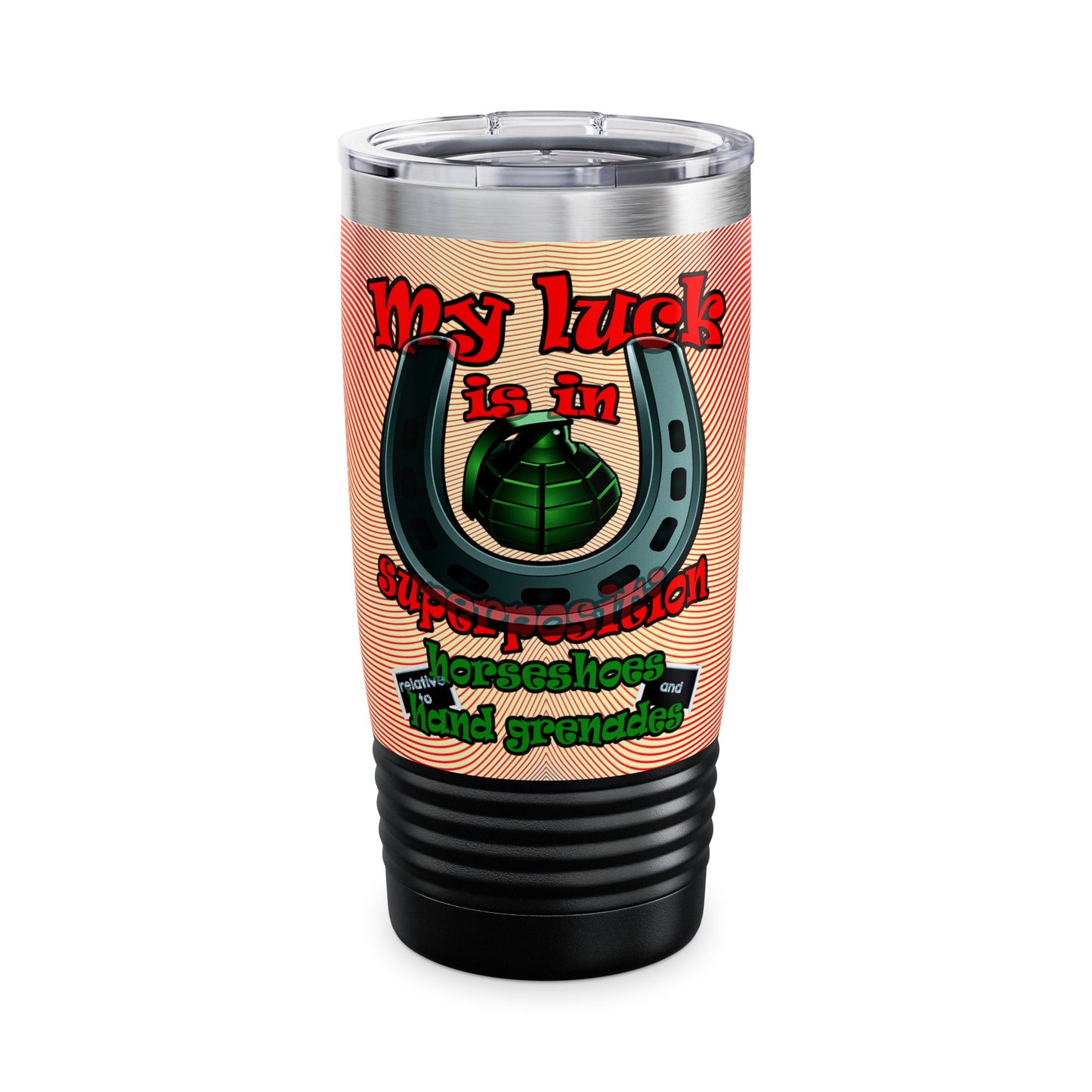 my luck - Ringneck Tumbler, 20oz (yellow-orange wave)