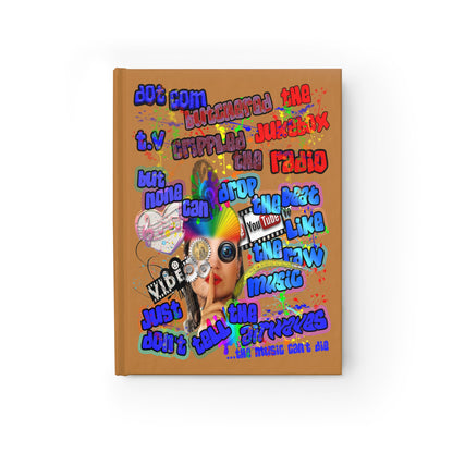 drop the beat - journal-blank (light brown)