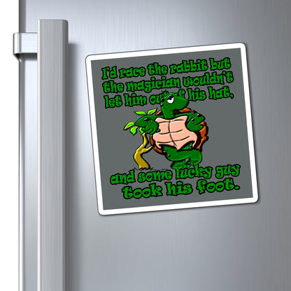 turtle race - Magnets - (dark grey)
