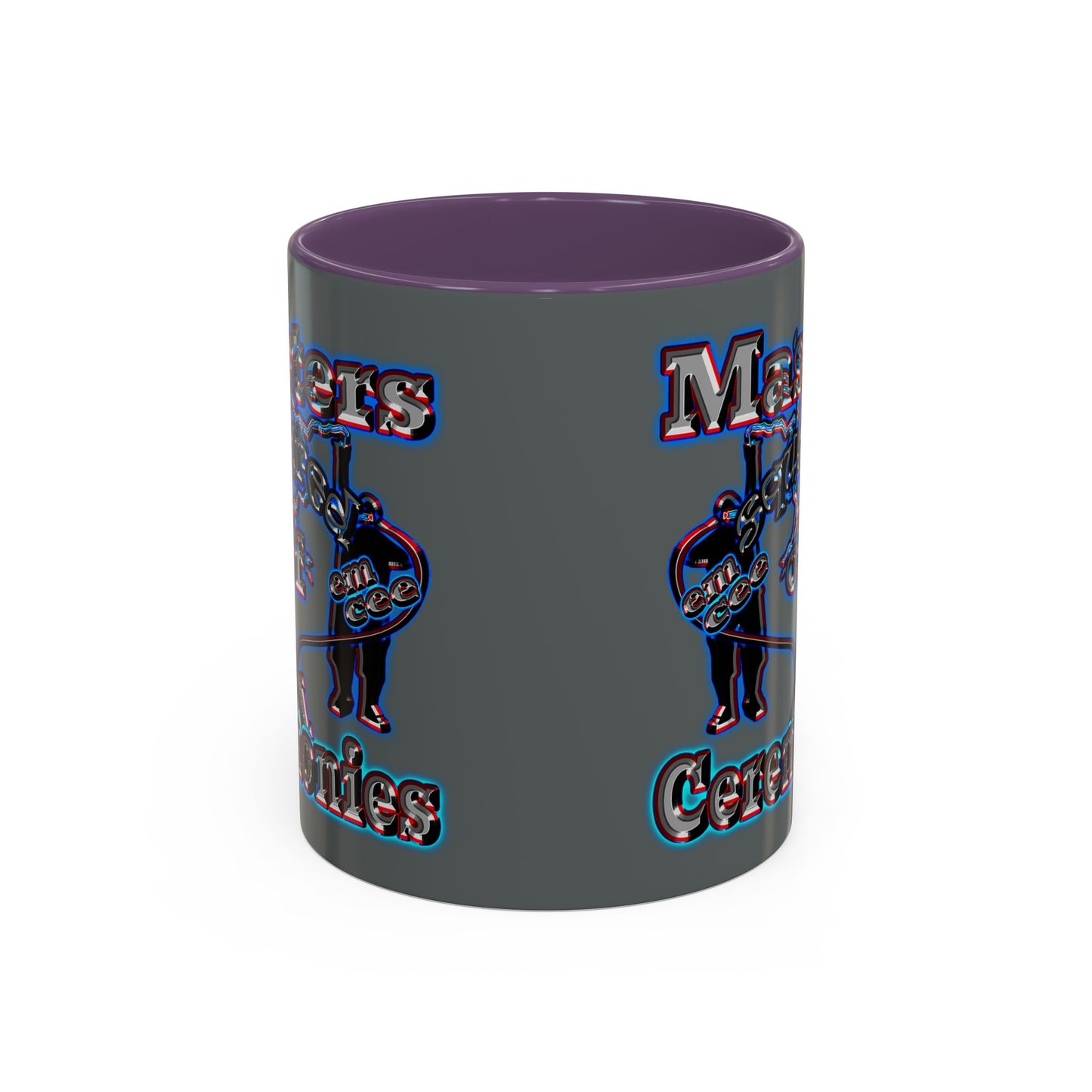 em cee squared - Accent Mug (dark grey)